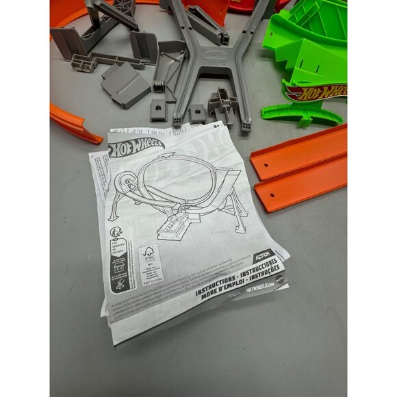 Hot Wheels Power Shift Raceway Track Set Builder Loop Kit Instructions READ - Picture 2 of 9